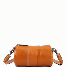 High-End Designer Inspired Cylinder Crossbody Shoulder Bag from High Quality Leather