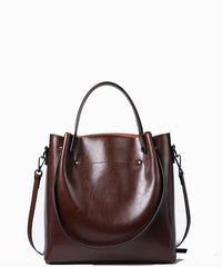 Trendy Fashionable Large Capacity Shoulder Crossbody Bag from High Quality Leather