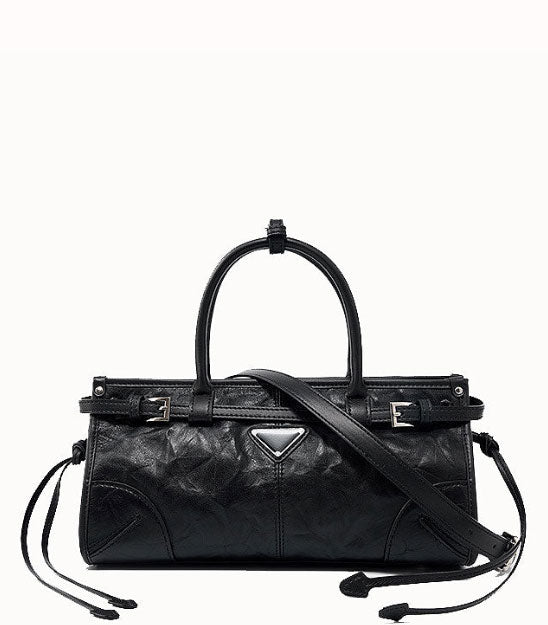 Trendy Casual Designer Inspired Satchel Crossbody Bag from Real Leather for Fashionable Girls