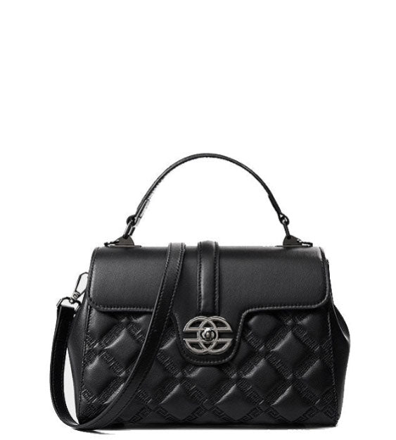 Gorgeous Luxury Looking Designer Inspired Diamond Stitched Crossbody Satchel Bag from 100% High Quality Leather