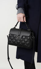 Gorgeous Luxury Looking Designer Inspired Diamond Stitched Crossbody Satchel Bag from 100% High Quality Leather
