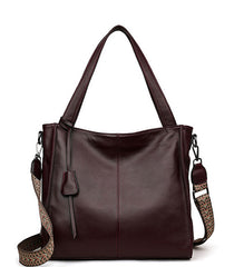 Sophisticated Fashionable Designer Inspired Large Capacity Shoulder Crossbody Bag from 100% Real Leather with Detachable Strap