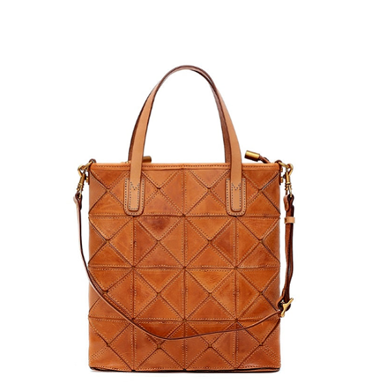Gorgeous Unique Stitching Design Tote Multi-functional Shoulder Bag From Real Cowhide Leather