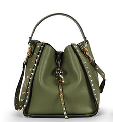 Gorgeous Stylish Designer Inspired Studded Shoulder Crossbody Bag from 100% Genuine Real Leather
