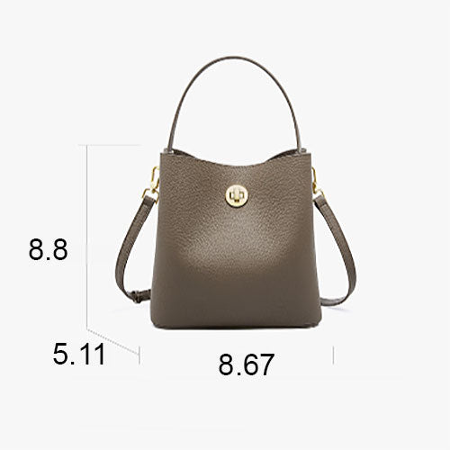 Sac à bandoulière élégant et pratique inspiré du designer en cuir véritable pour filles élégantes