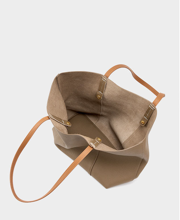 Sac fourre-tout confortable et de grande capacité, idéal pour une utilisation quotidienne, inspiré du design, en cuir de vachette de qualité supérieure