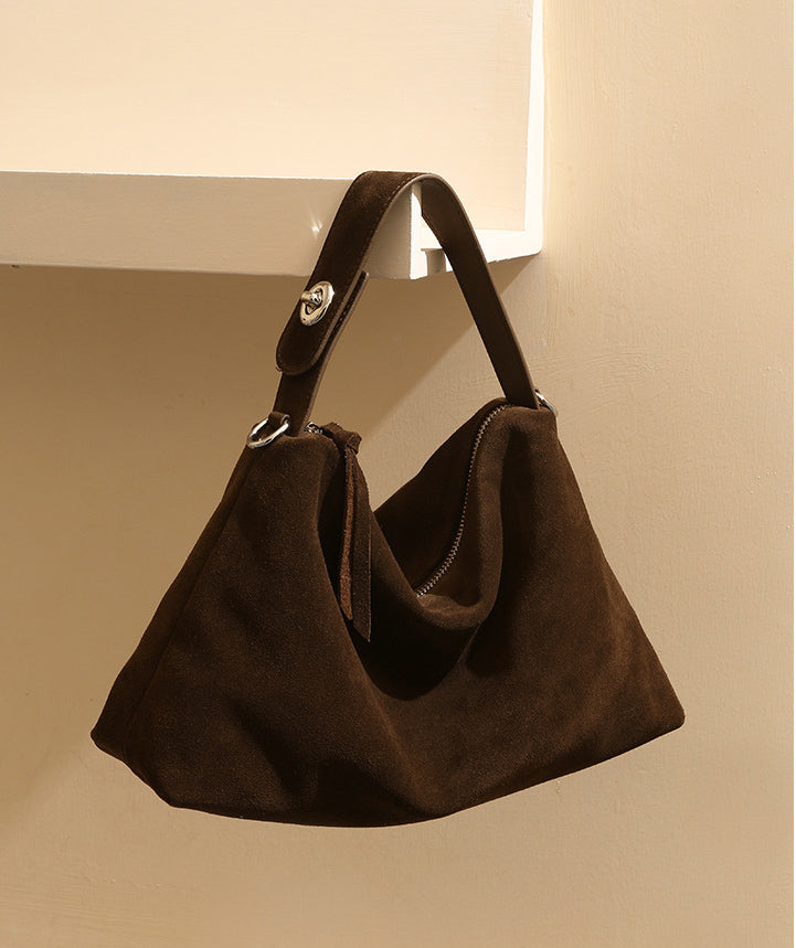 Adorable Designer Inspired High-End Hobo Shoulder Bag from High Quality Suede