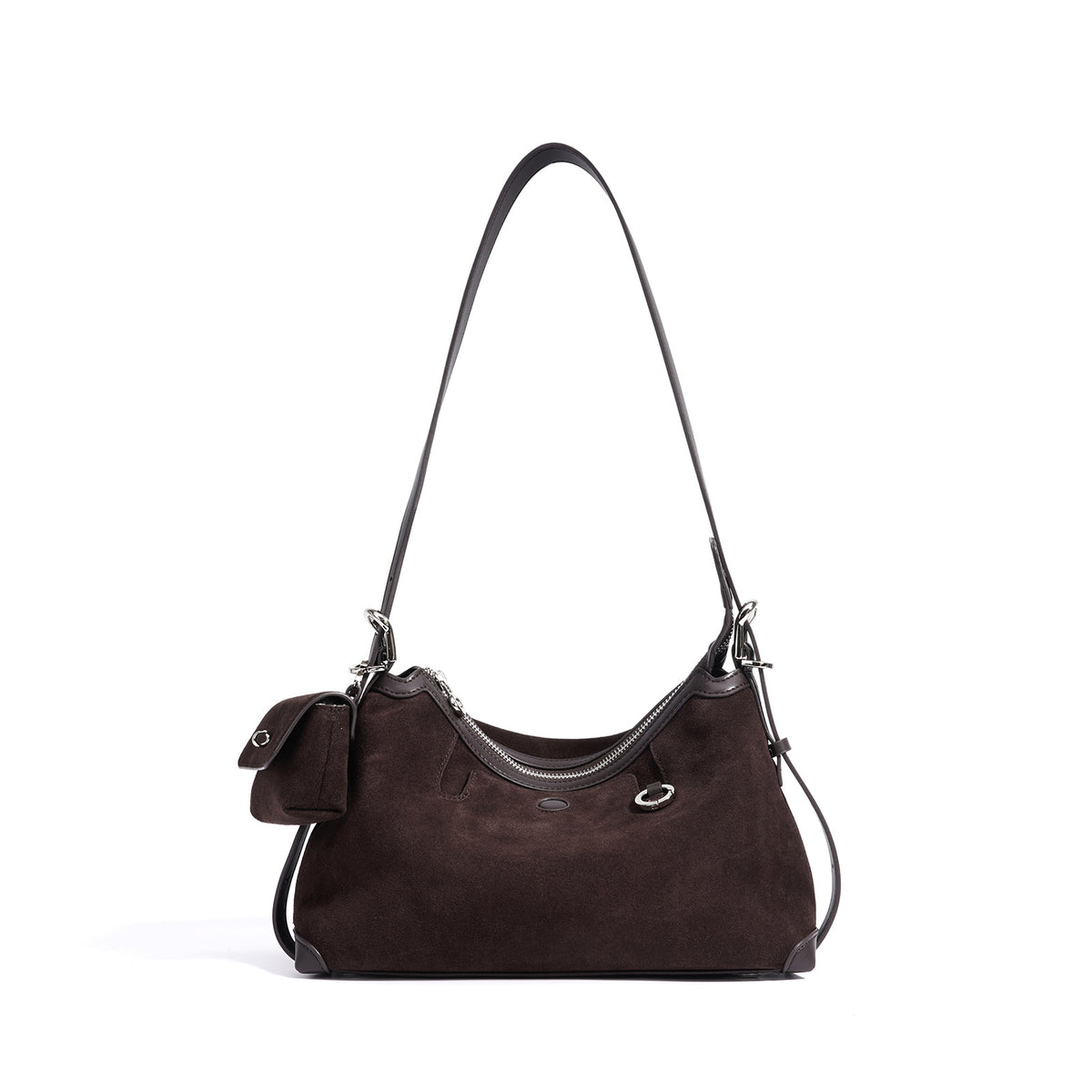 Minimalist Suede Shoulder Bag