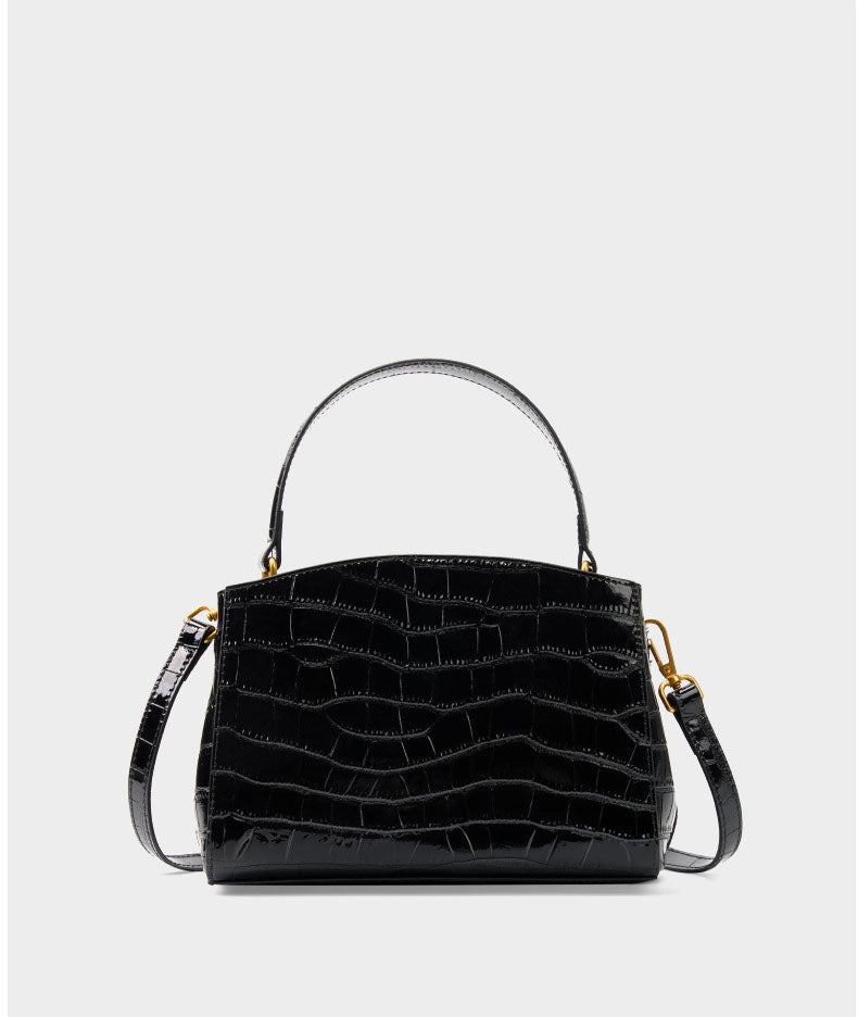 Ava Noir Satchel Bag