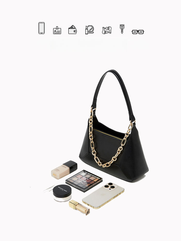 Midnight Luxe Chain Shoulder Bag