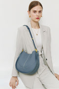 Elegant Crescent-Shaped Leather Crossbody Bag – Stylish, Versatile & Timeless Shoulder Purse