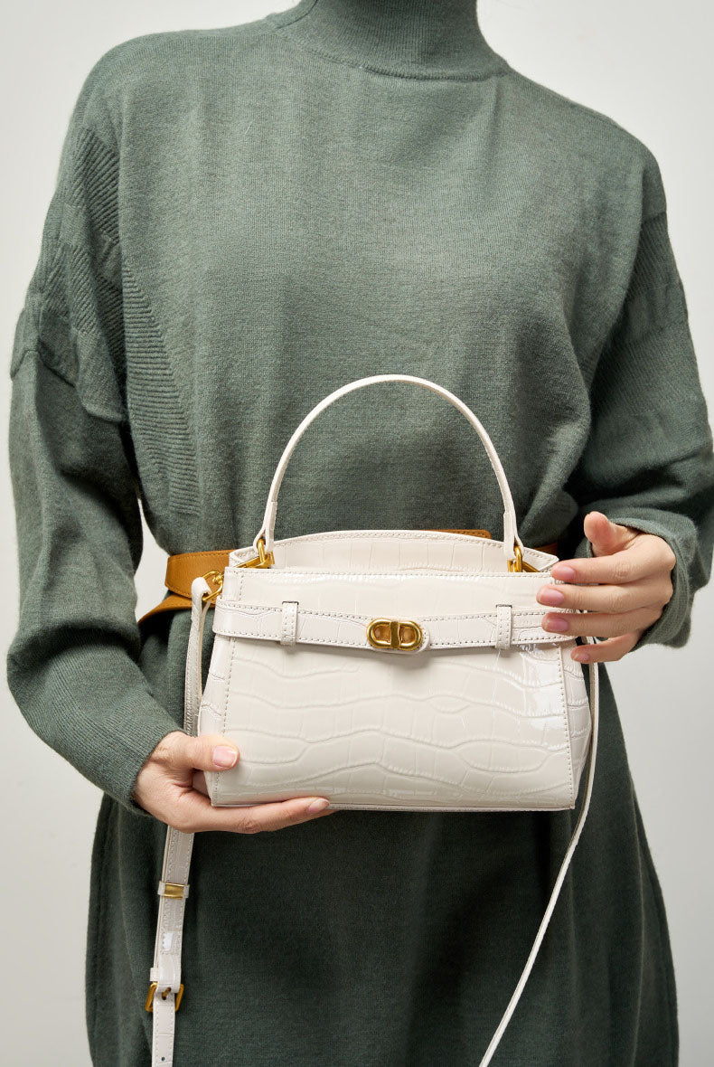Ava Noir Satchel Bag