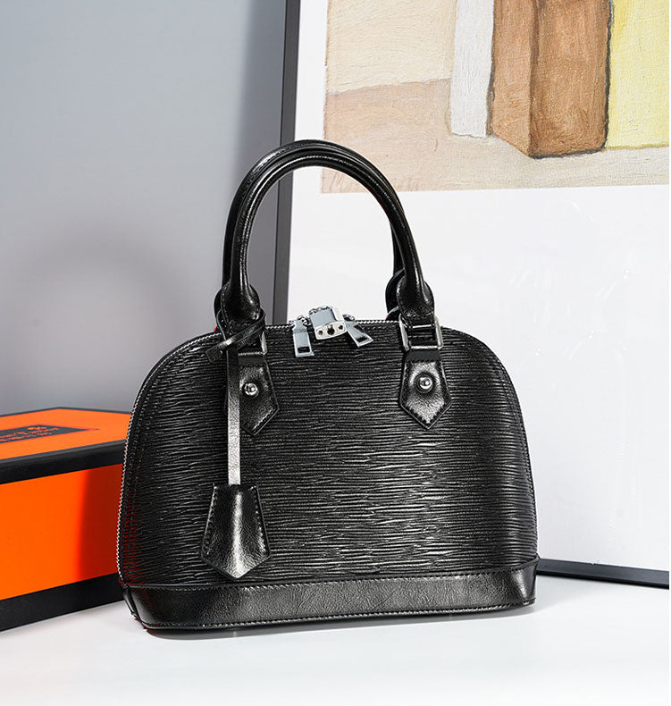 Elegant Classic Luxury Looking Designer Inspired Satchel Crossbody Bag with Detachable Strap