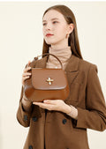 Luxury Designer-Inspired Leather Satchel – Versatile Crossbody Bag with Detachable Strap