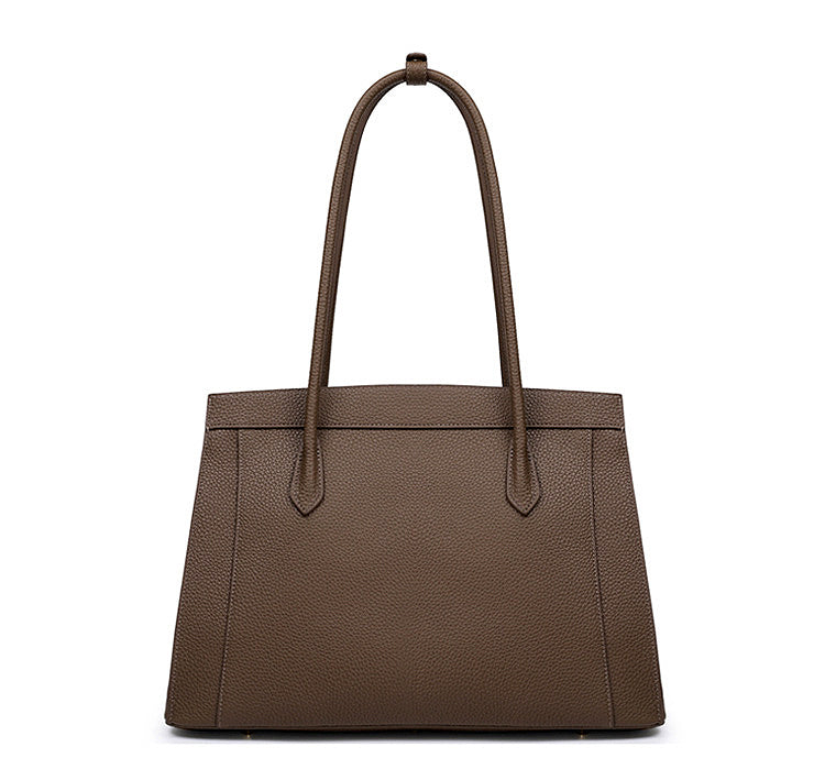 Timeless Elegant Classic Designer Inspired Large Capacity Tote Crossbody Bag from 100% Real Leather