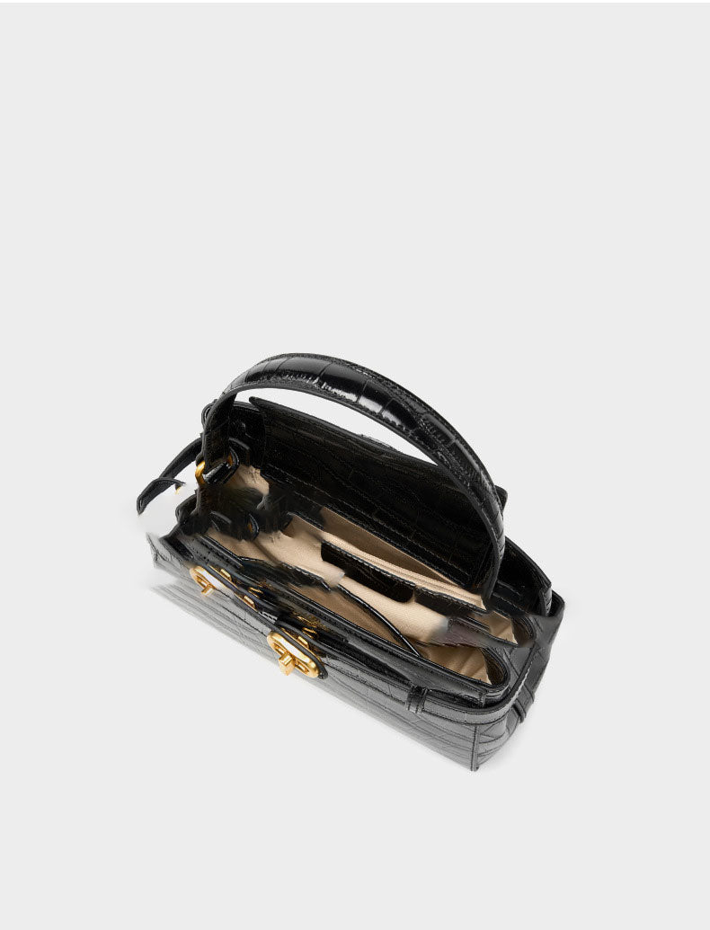 Ava Noir Satchel Bag