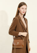 Luxury Designer-Inspired Leather Satchel – Versatile Crossbody Bag with Detachable Strap