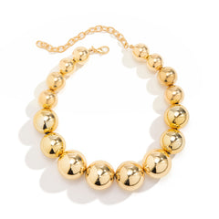 Charming Classic Large Ball Beaded Chocker Necklace for Fashionable Girls