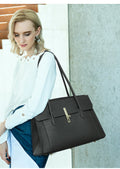 Timeless Elegant Classic Designer Inspired Large Capacity Tote Crossbody Bag from 100% Real Leather