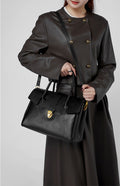 High-End Classic Comfortable for Work and Every Day Use Large Capacity Satchel Crossbody Bag from Top Layer Leather