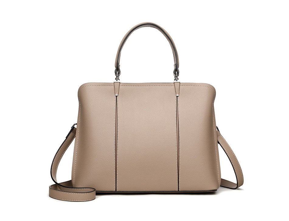Clara Bordeaux Structured Tote