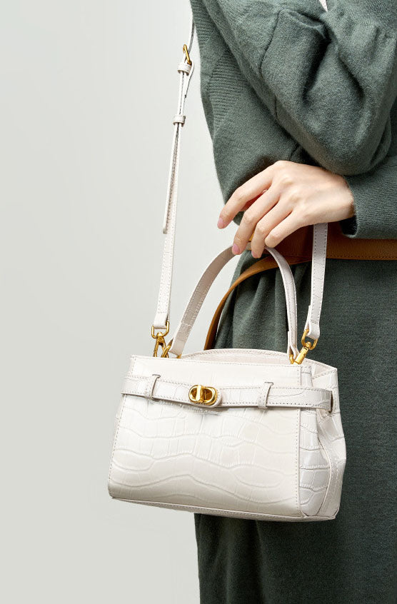 Ava Noir Satchel Bag