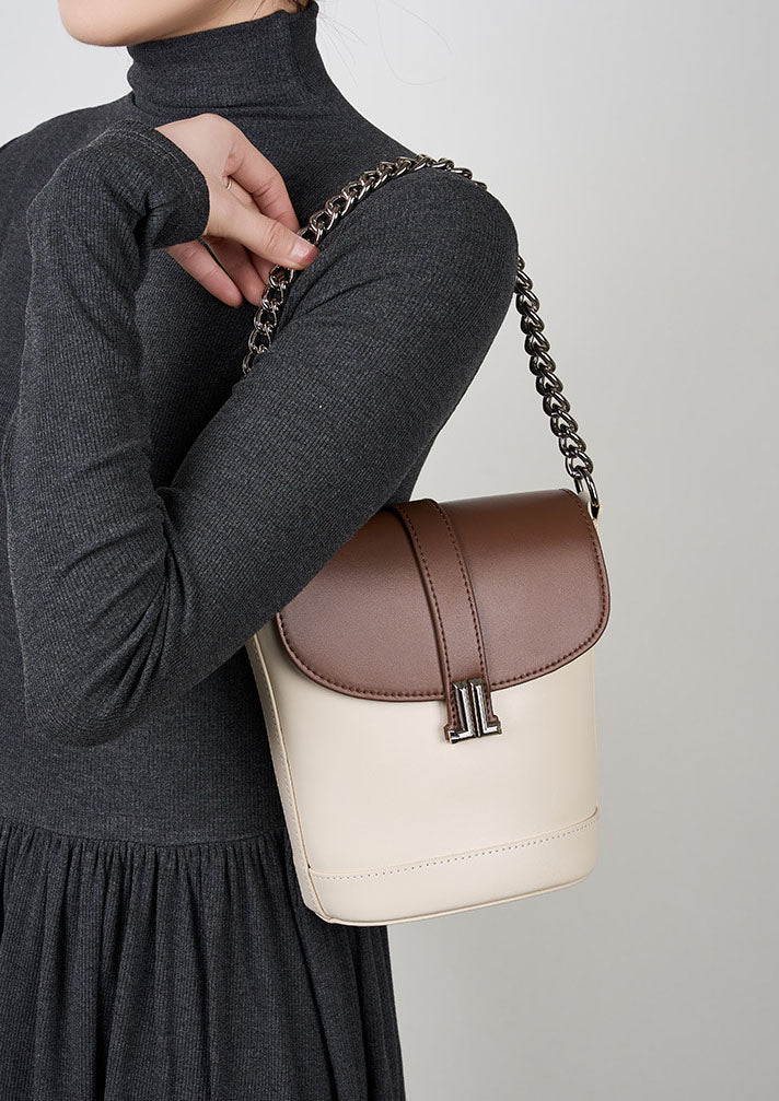 High Quality Leather Chained Crossbody Shoulder Bag