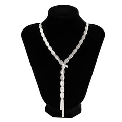 Adorable Gold and Silver Twisted Rop Choker Necklace For Fashionable Girls