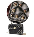 Stunning Luxury Looking Studded Shoulder Crossbody Bag from Real High Quality Leather