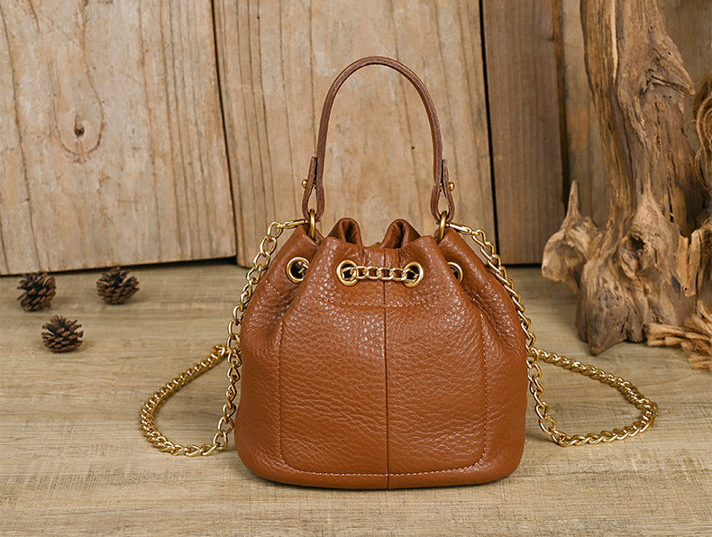 Gorgeous Vintage Style Crossbody Shoulder Bag from Top Layer Cowhide Leather