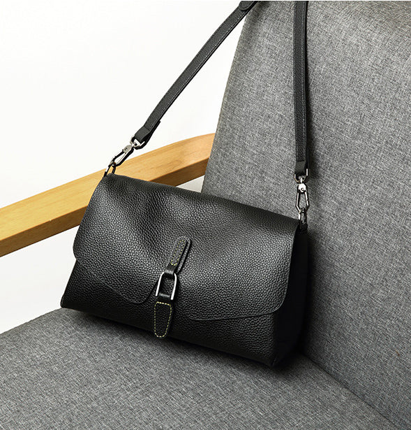 Elegant Luxury Looking Designer Inspired Crossbody Bag from Real Leather with Detachable Strap