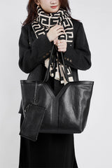 Fashionable Luxury Designer Inspired Tote Shoulder Bag from High Quality Leather for Trendy Women