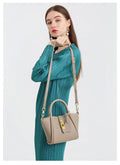 Timeless Classic Shape Luxury Looking Designer Inspired Real Leather Crossbody Bag