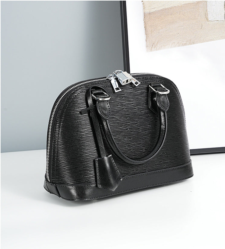 Elegant Classic Luxury Looking Designer Inspired Satchel Crossbody Bag with Detachable Strap