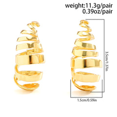 Fashionable Screw Designed Stud Earrings