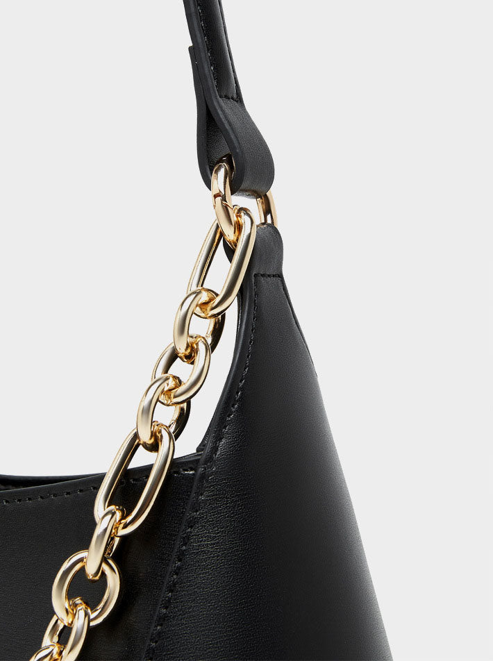 Midnight Luxe Chain Shoulder Bag