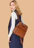 High-End Large Capacity Premium Top Layer Leather Backpack – Stylish, Durable, and Timeless