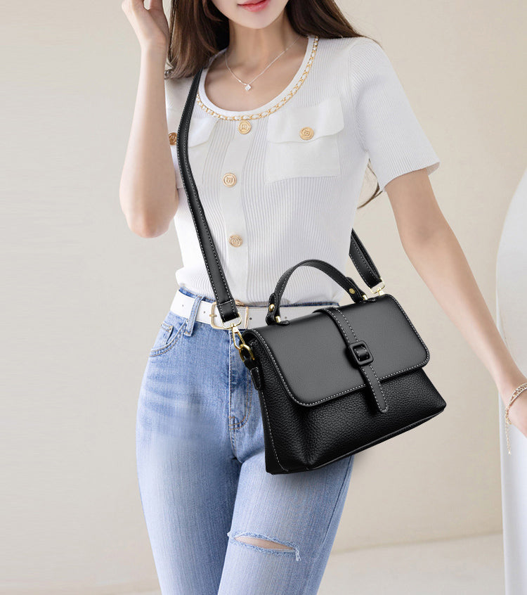 Elegant Fashionable Designer Inspired Crossbody Satchel Bag from Real High Quality Leather