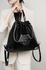 Gorgeous Luxury Looking Designer Inspired New 2025 Trend Real Leather Backpack Shoulder Bag