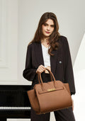 Gorgeous Timeless Luxury Looking Designer Inspired Large Capacity Satchel Shoulder Bag from Real Leather