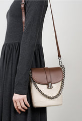 High Quality Leather Chained Crossbody Shoulder Bag