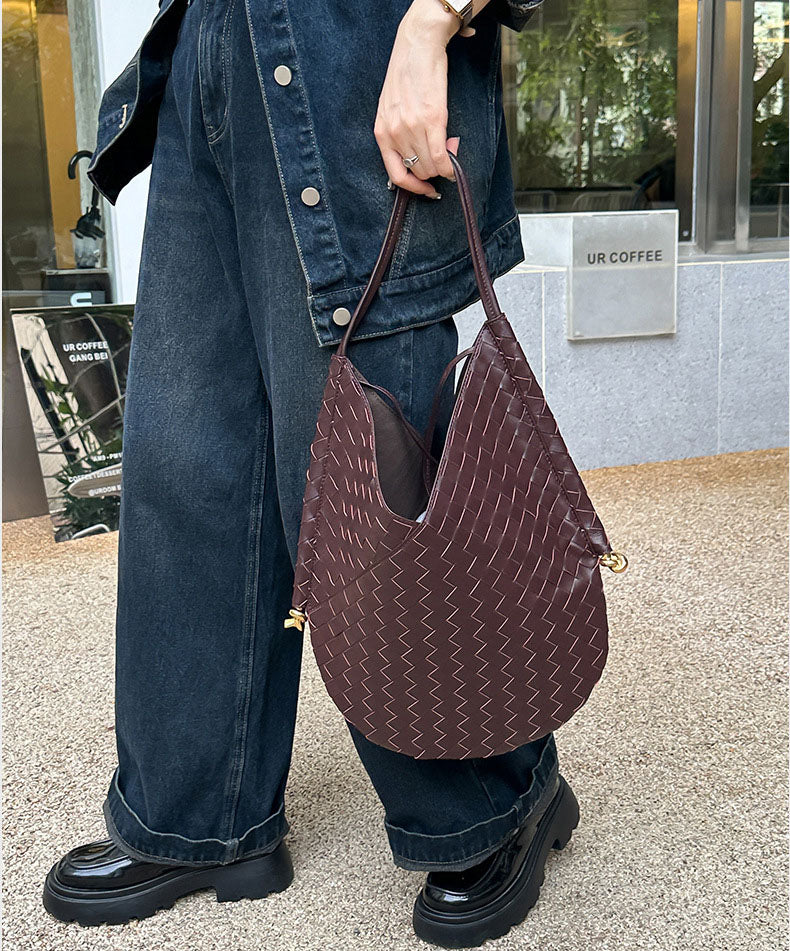 The Valencia Woven Shoulder Bag