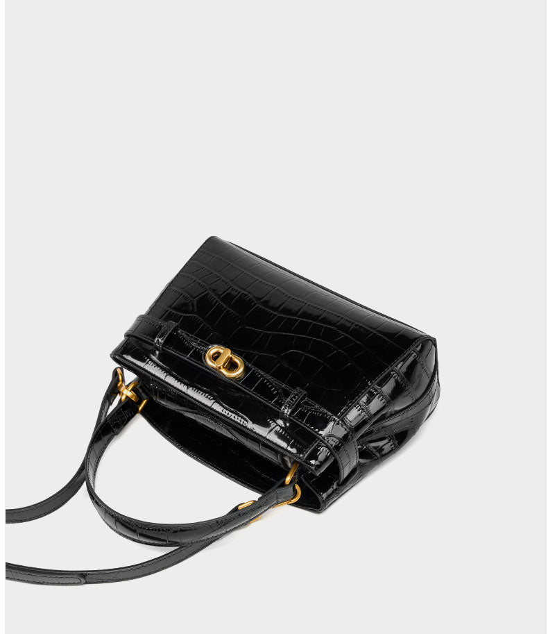 Ava Noir Satchel Bag