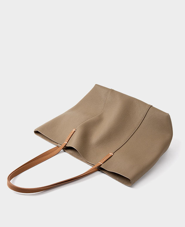 Sac fourre-tout confortable et de grande capacité, idéal pour une utilisation quotidienne, inspiré du design, en cuir de vachette de qualité supérieure