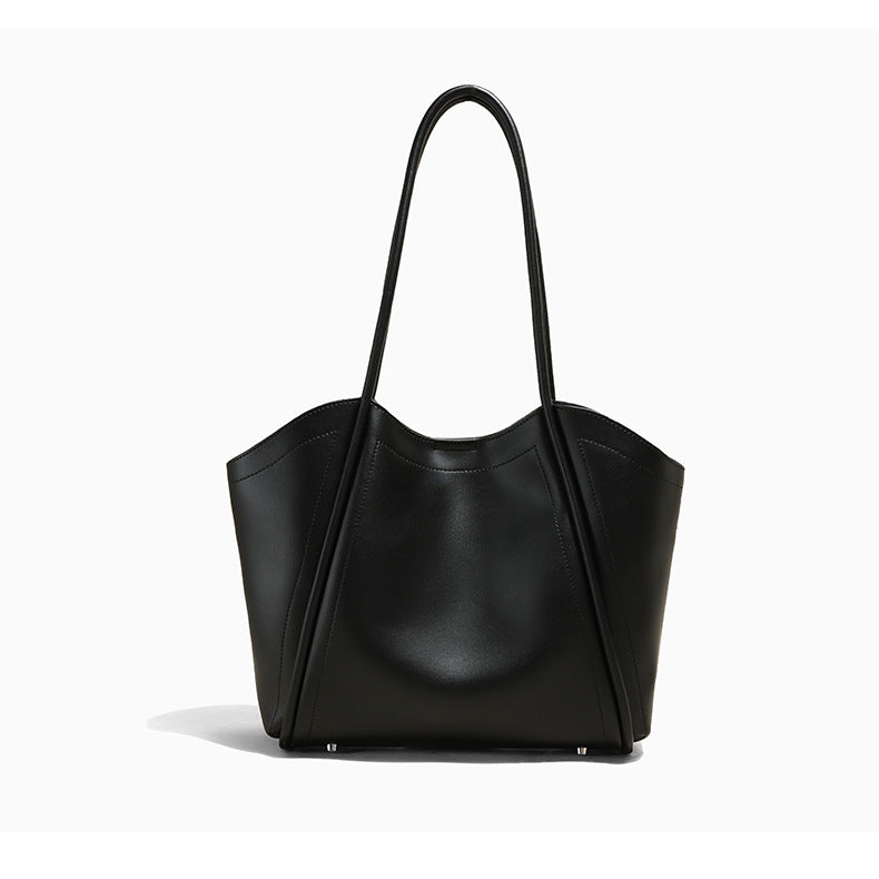 Fashionable Elegant Designer Inspired Large Capacity Tote Shoulder Bag from Real Leather