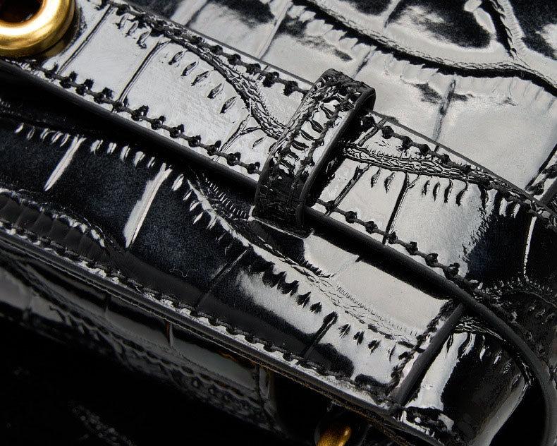 Ava Noir Satchel Bag