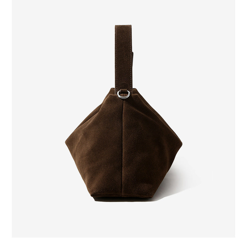 Adorable Designer Inspired High-End Hobo Shoulder Bag from High Quality Suede