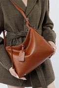 Trendy Practical Designer Inspired Large Capacity Shoulder Bag from Real Leather for Fashionable Girls