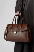 High-End Classic Comfortable for Work and Every Day Use Large Capacity Satchel Crossbody Bag from Top Layer Leather