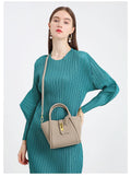 Timeless Classic Shape Luxury Looking Designer Inspired Real Leather Crossbody Bag